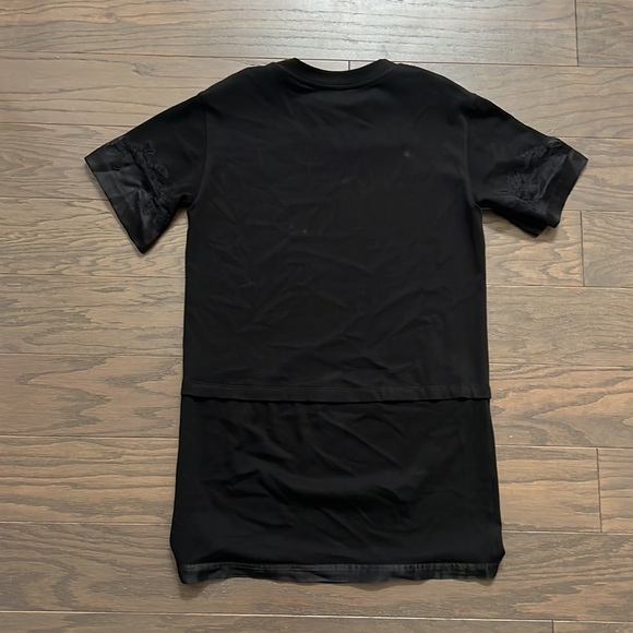 3.1 Phillip Liz Lace Insert Satin T Shirt Dress - Picture 6 of 6